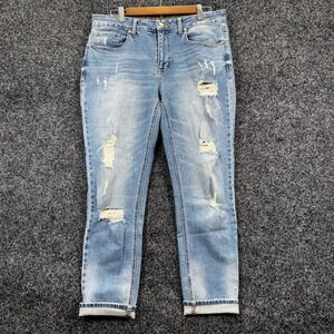 Altard State Distressed Skinny Jeans Light Wash Ripped Denim Size 28